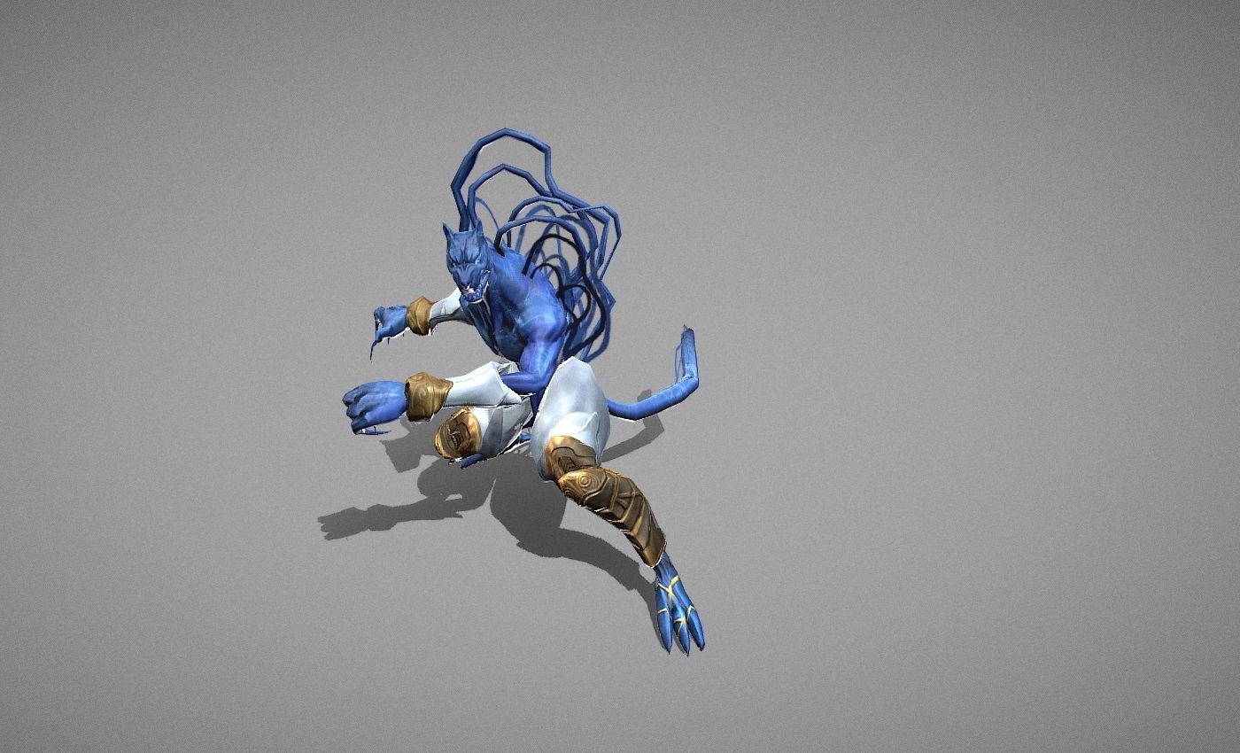 Beast Fairy Low-poly 3D model_7