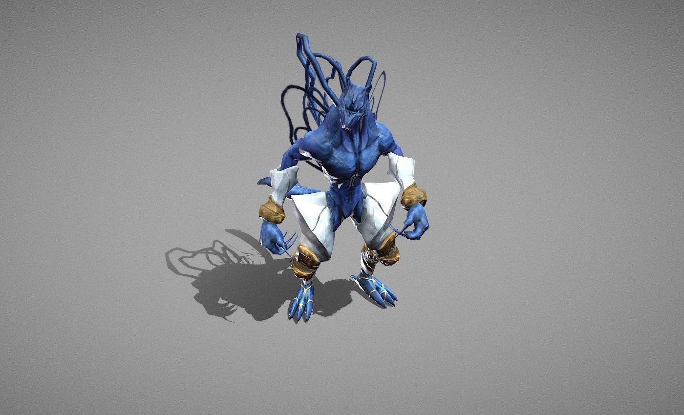 Beast Fairy Low-poly 3D model_15