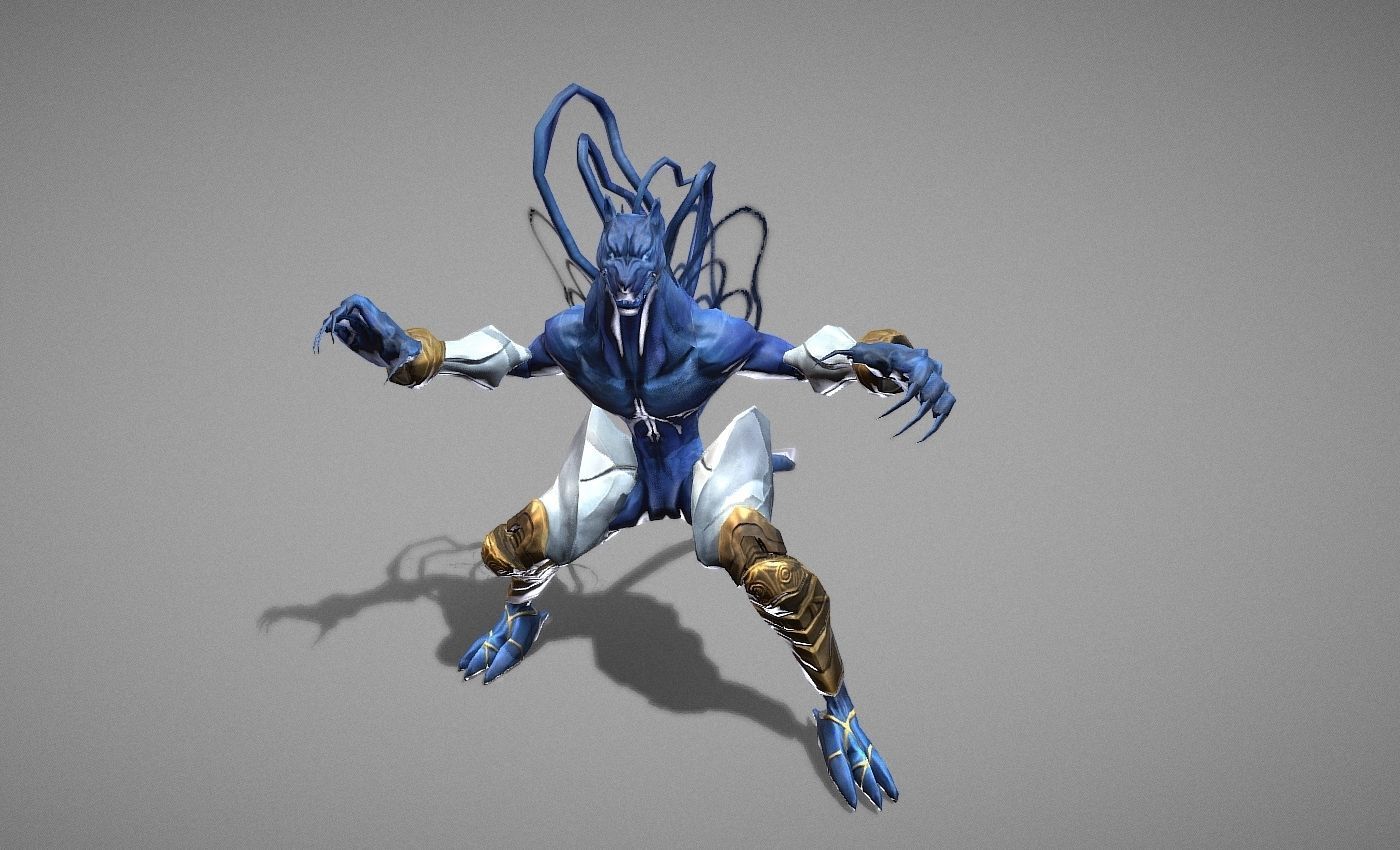 Beast Fairy Low-poly 3D model_19