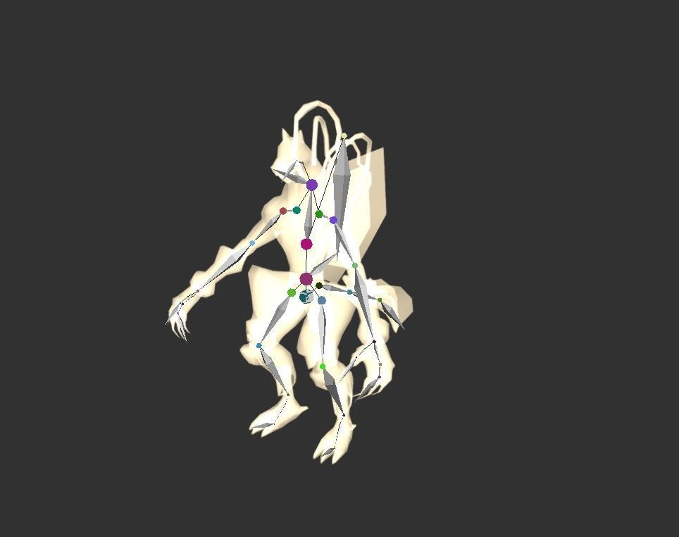 Beast Fairy Low-poly 3D model_2