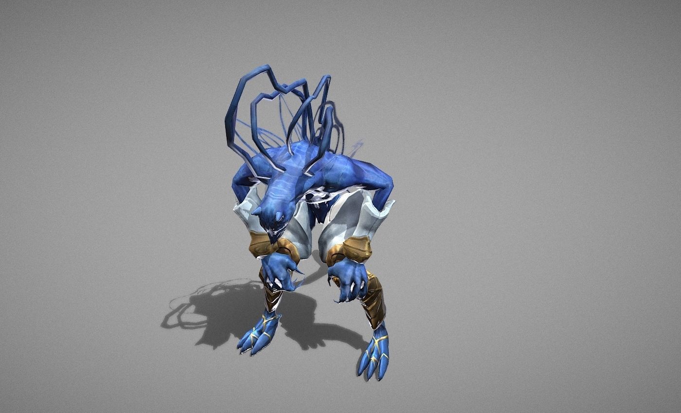 Beast Fairy Low-poly 3D model_24