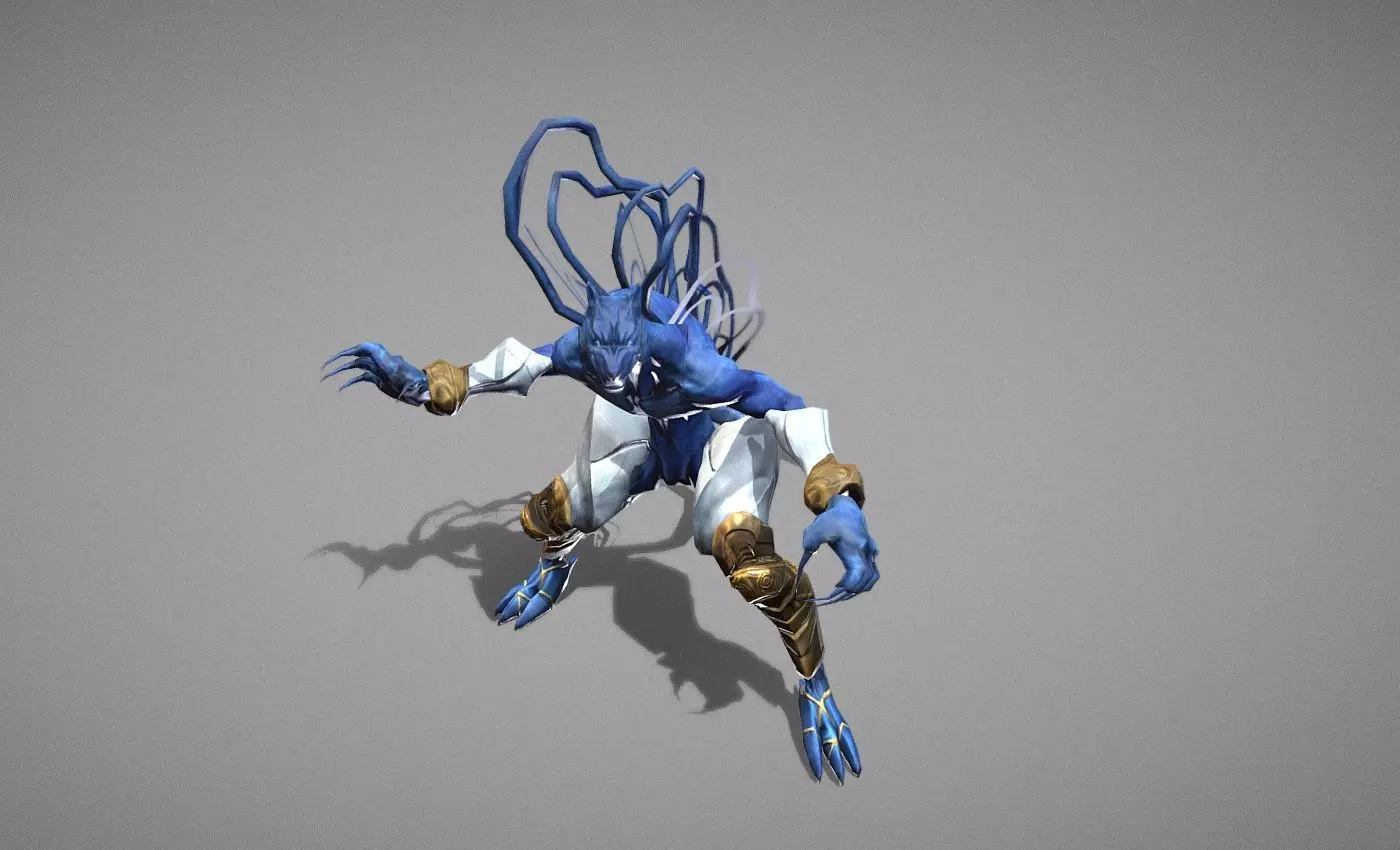 Beast Fairy Low-poly 3D model_0