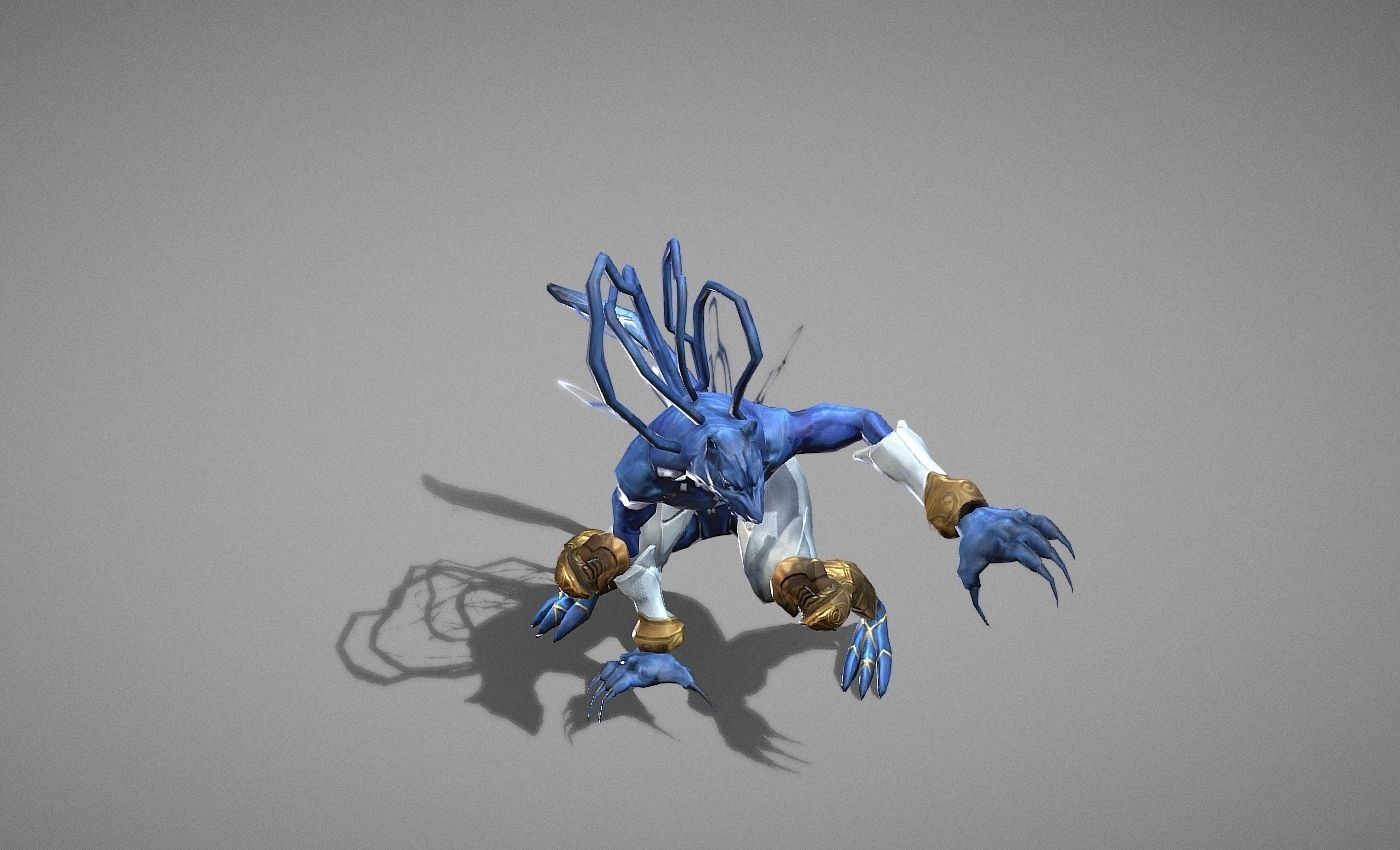 Beast Fairy Low-poly 3D model_17