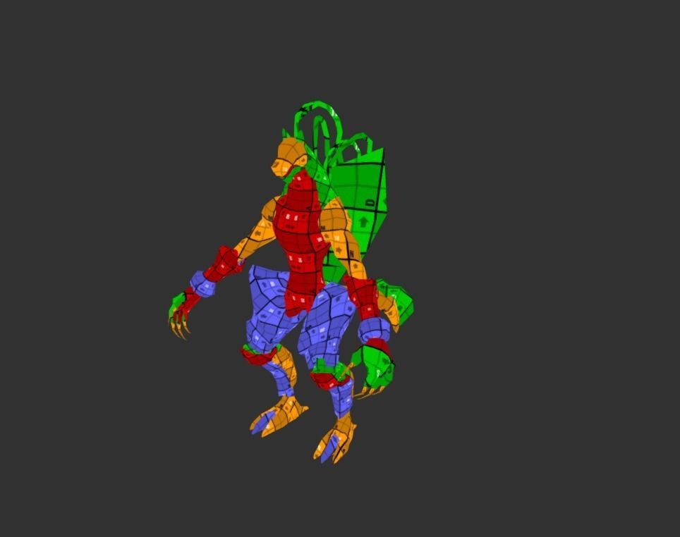 Beast Fairy Low-poly 3D model_6