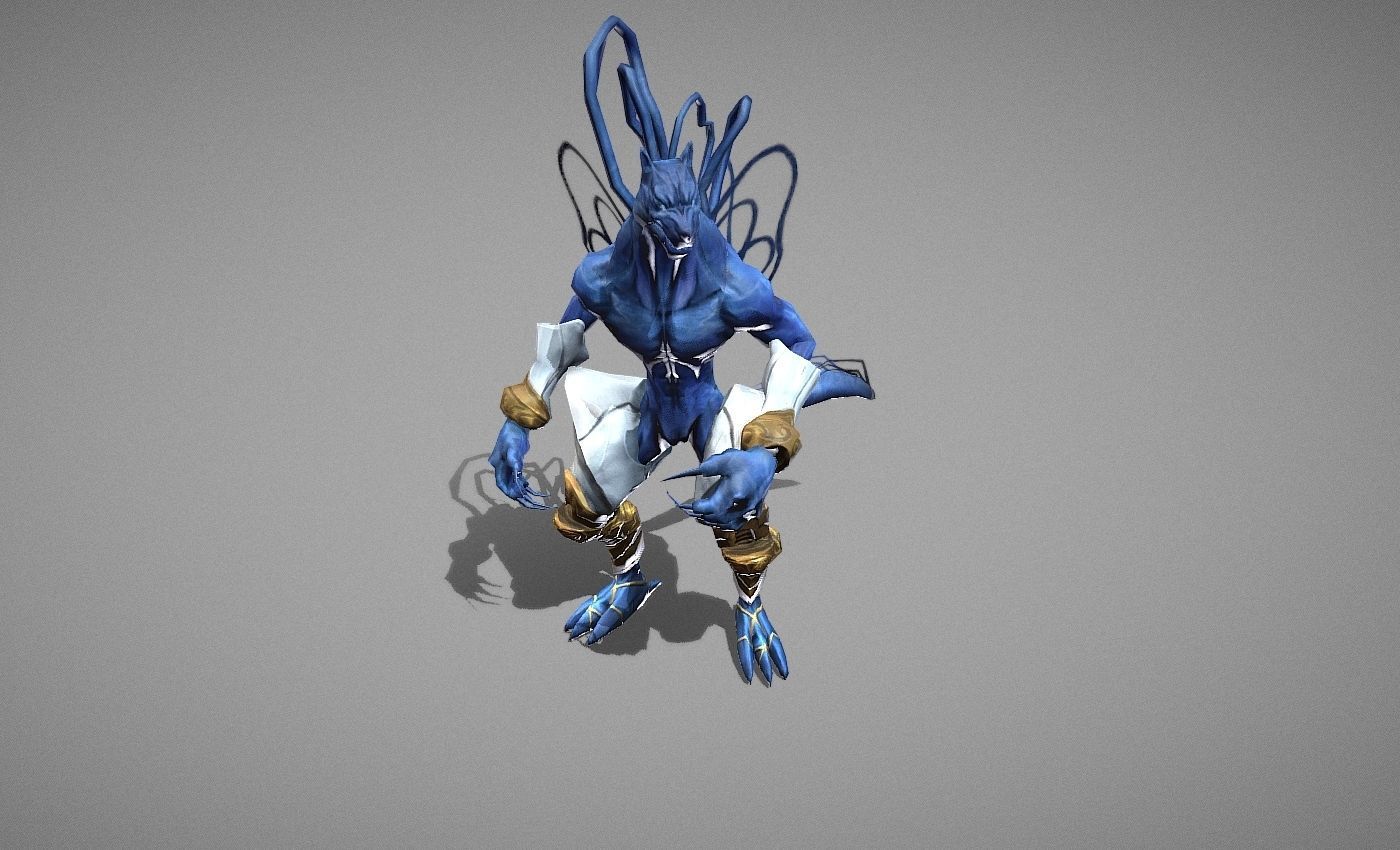 Beast Fairy Low-poly 3D model_10