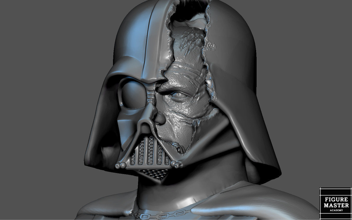 DARTH VADER ANAKIN STARWARS DISNEY OBIWAN 3D print model_24