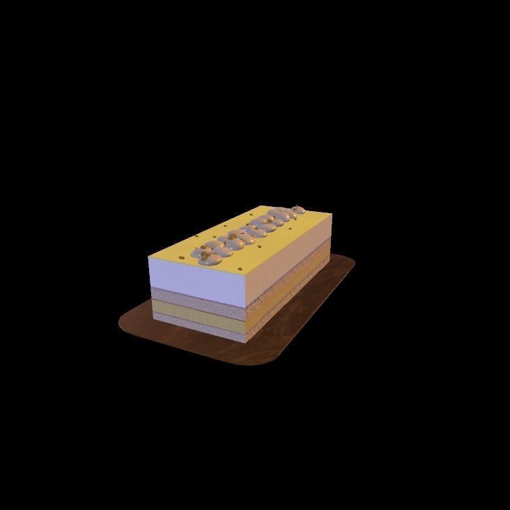 vanilla eclair 3D model_25