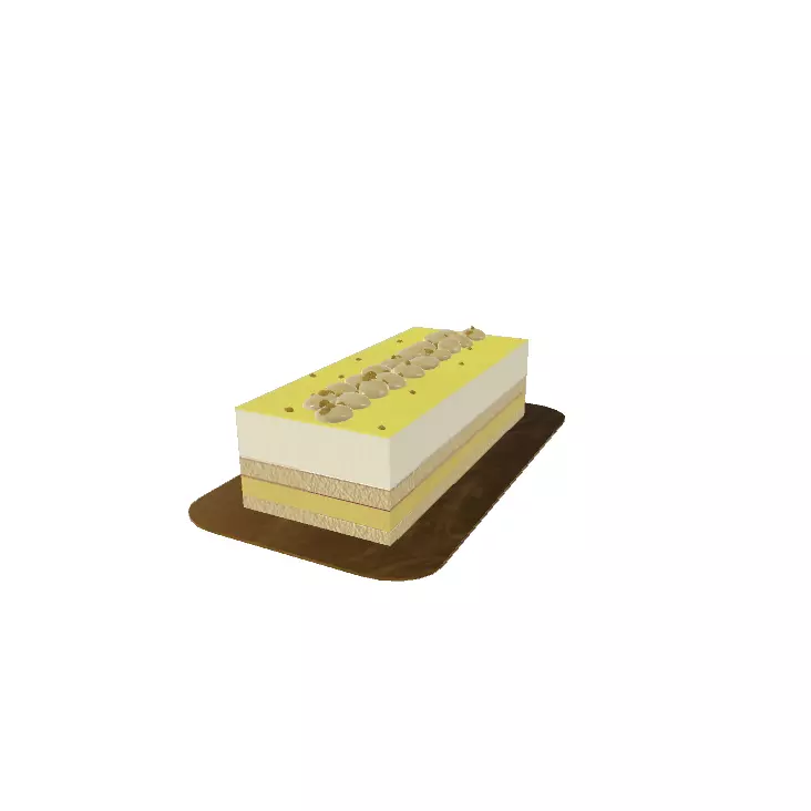 vanilla eclair 3D model_1