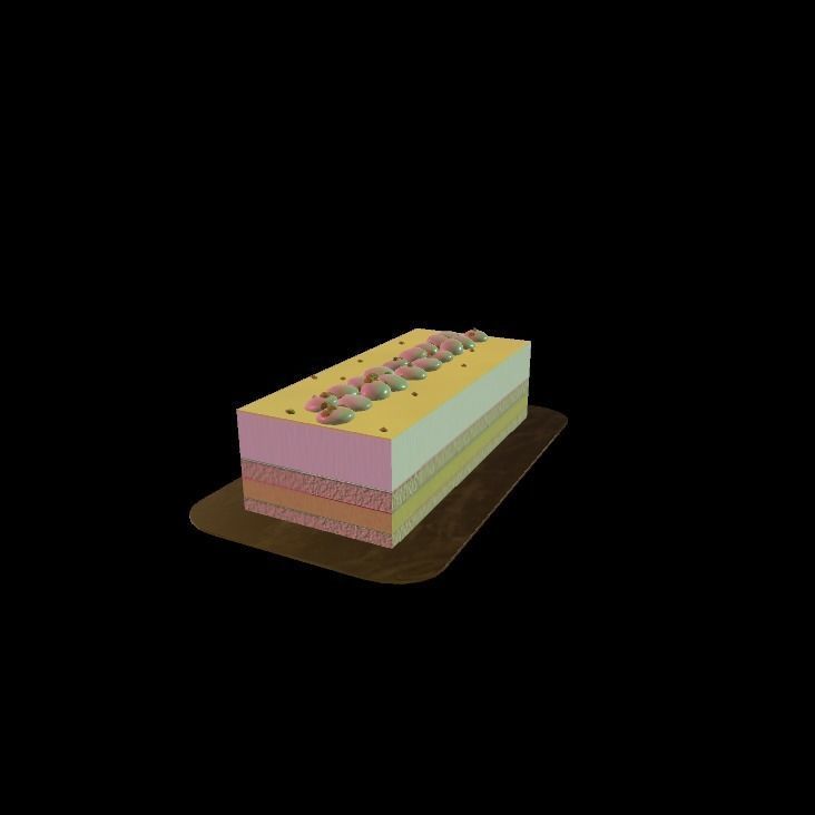 vanilla eclair 3D model_13