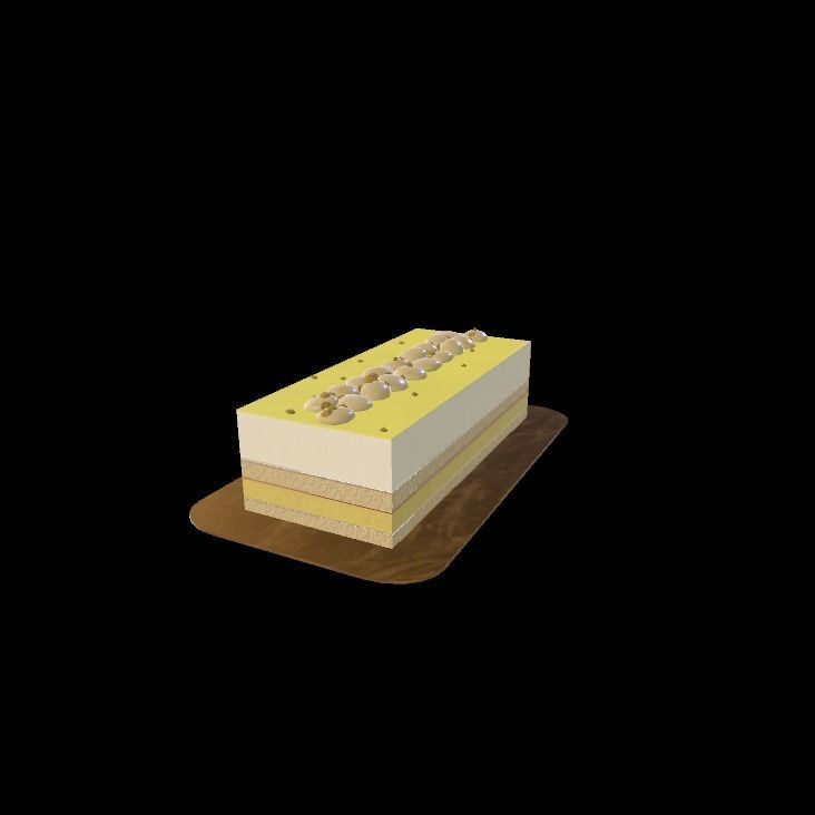 vanilla eclair 3D model_19