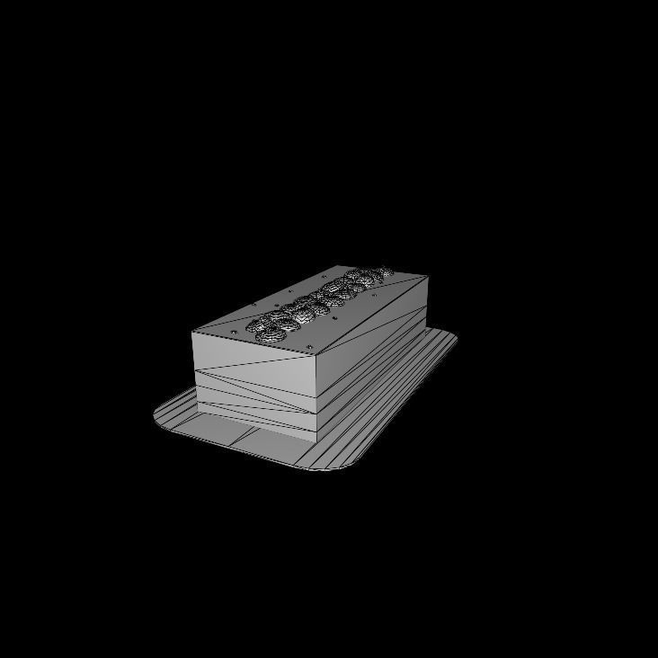 vanilla eclair 3D model_3