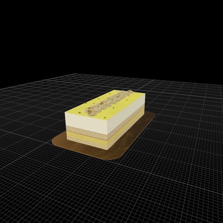 vanilla eclair 3D model_9