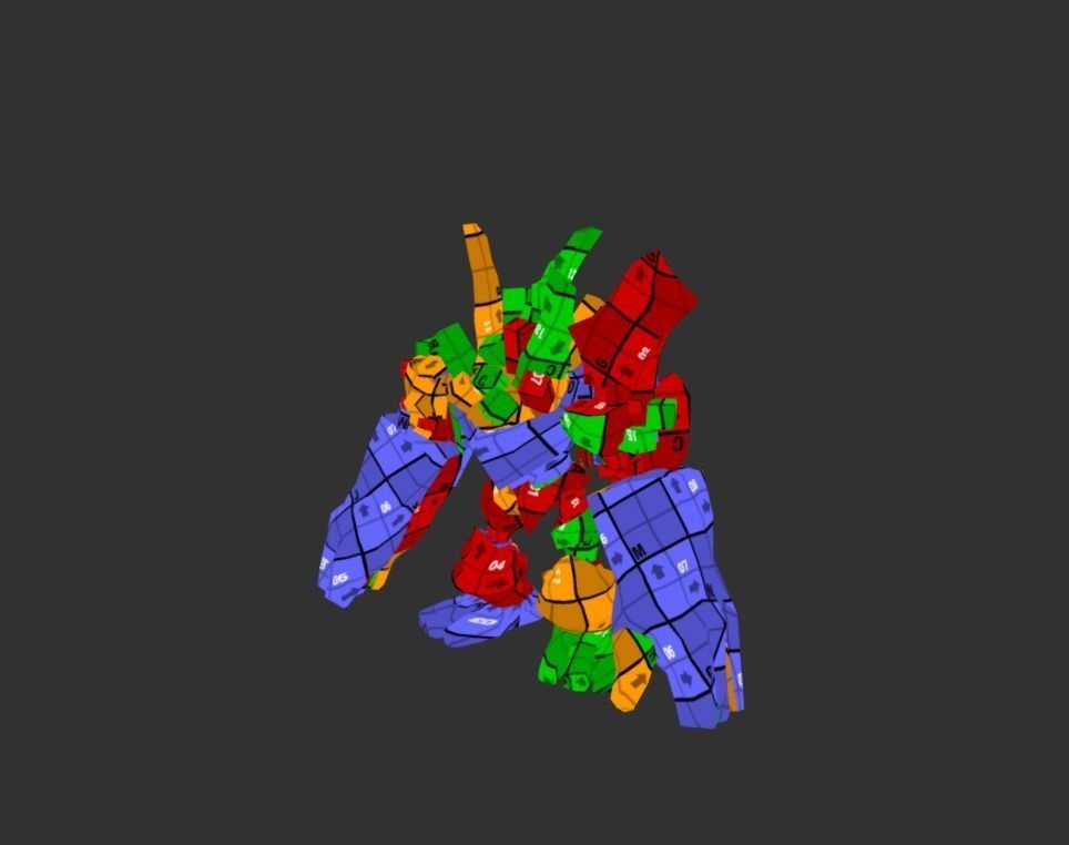 Golem Giant Low-poly 3D model_6