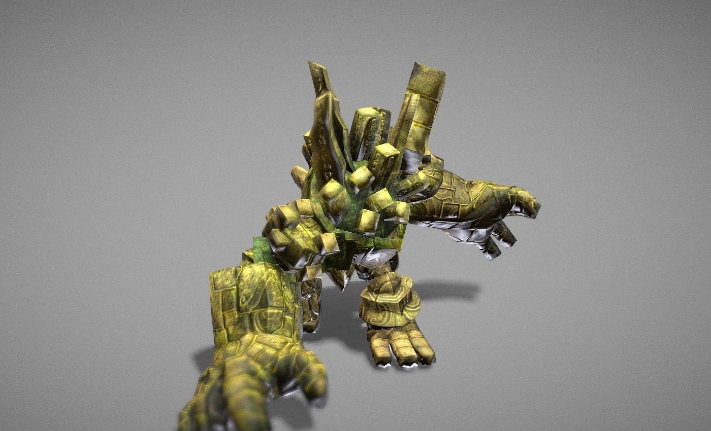 Golem Giant Low-poly 3D model_18