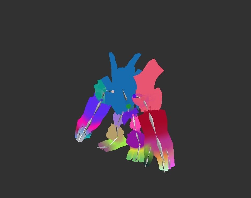 Golem Giant Low-poly 3D model_3