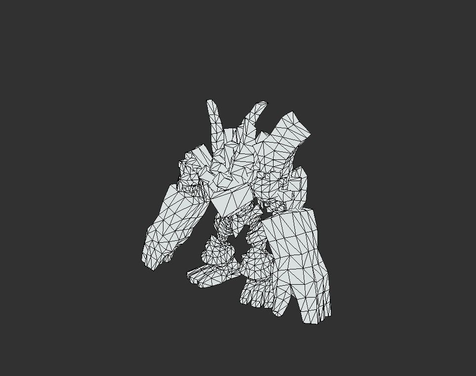 Golem Giant Low-poly 3D model_5