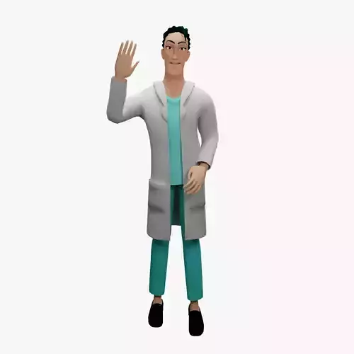 HighPoly Male Doctor
