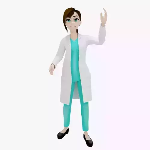 HighPoly Female Doctor