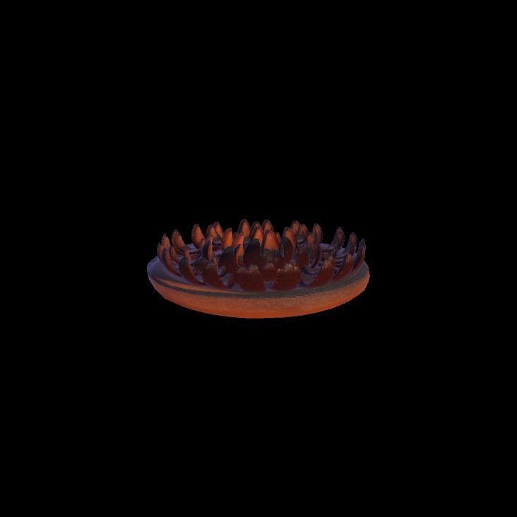 plum pie 3D model_1