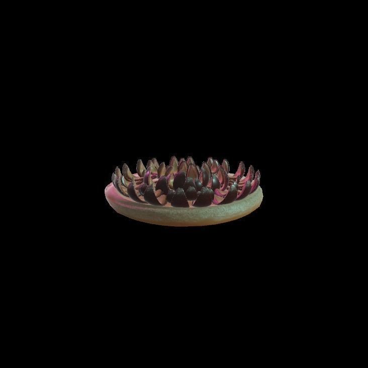 plum pie 3D model_2
