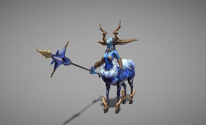 Guardian Centaurus Spirit Low-poly 3D model