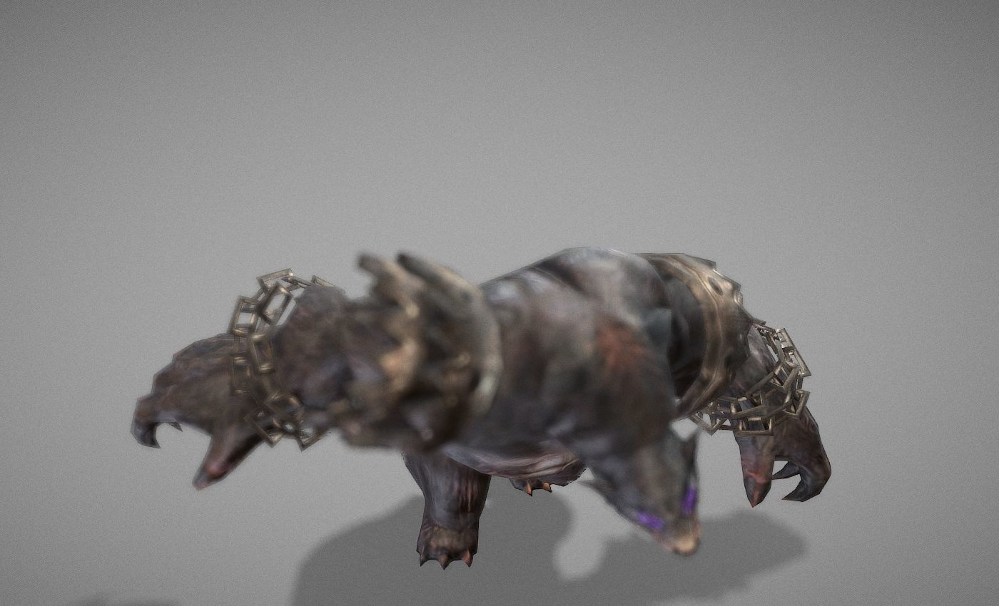 Beast Bear Creature Low-poly 3D model_20