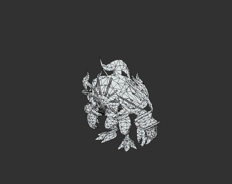 Beast Master Creature Wolf Low-poly 3D model_5