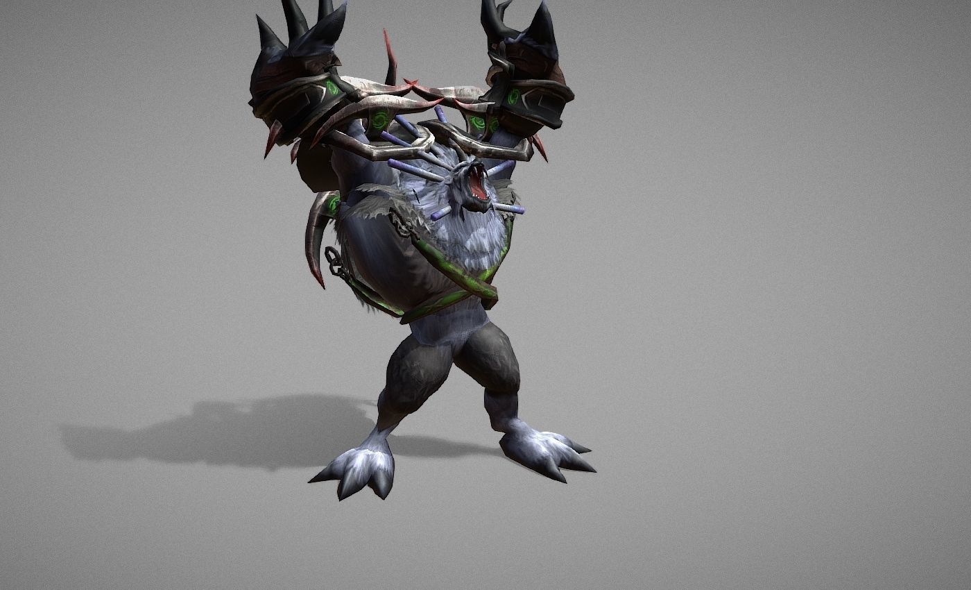 Beast Master Creature Wolf Low-poly 3D model_20