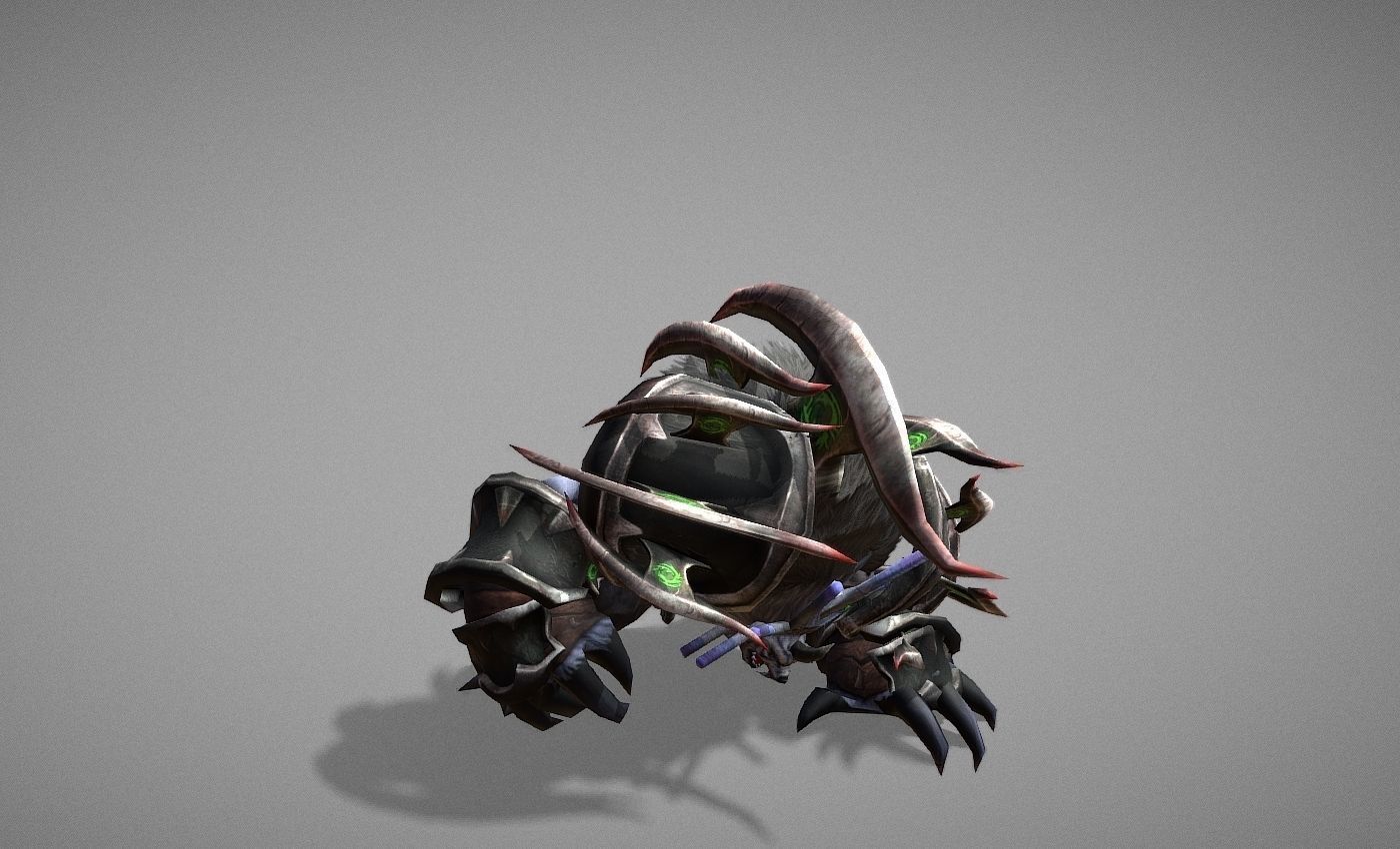 Beast Master Creature Wolf Low-poly 3D model_21