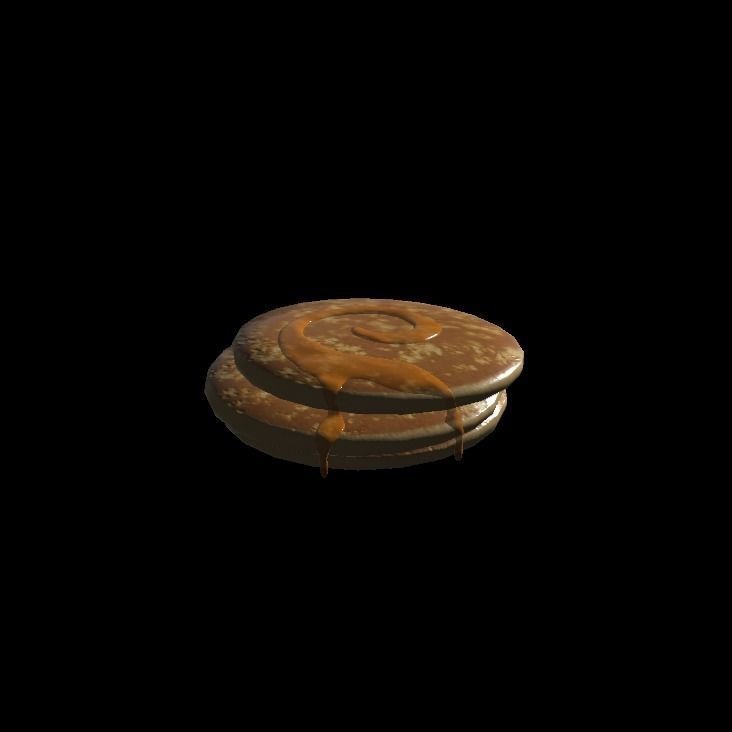 honey pancakes 3D model_6