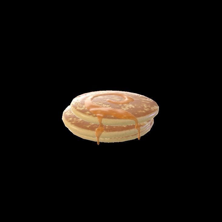 honey pancakes 3D model_5