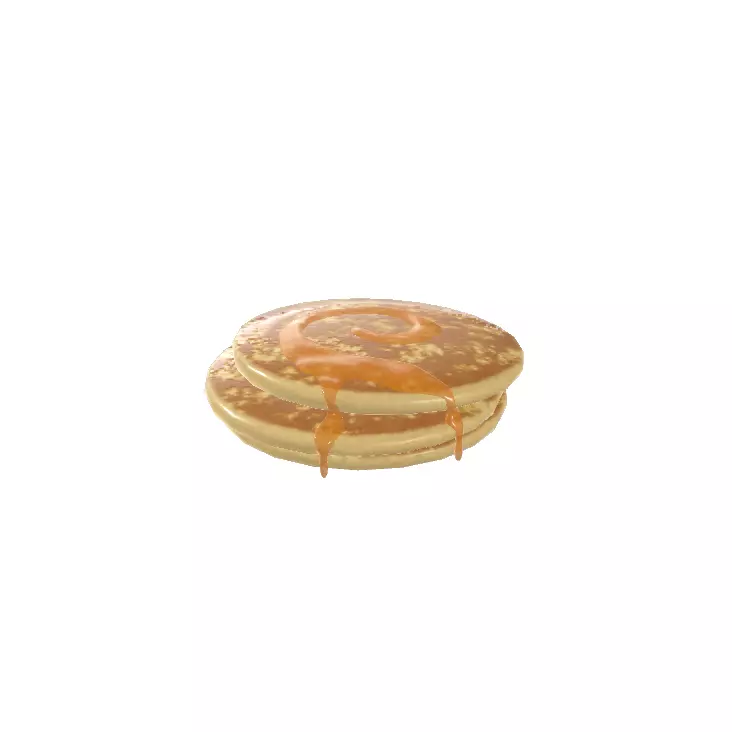 honey pancakes 3D model_0