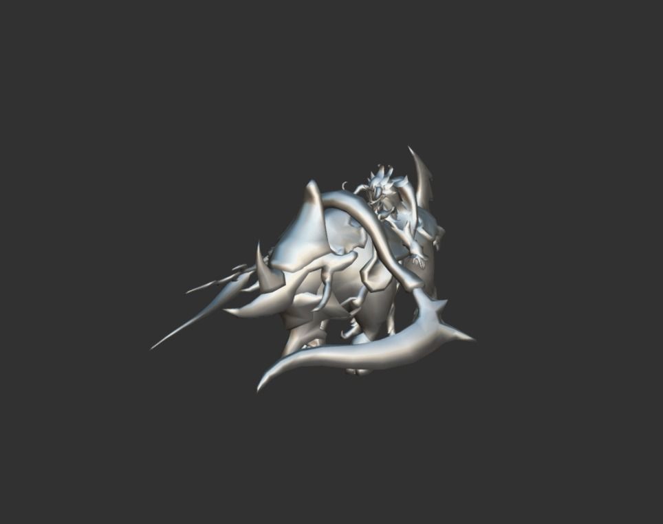 Myth Beast Warrior Low-poly 3D model_4