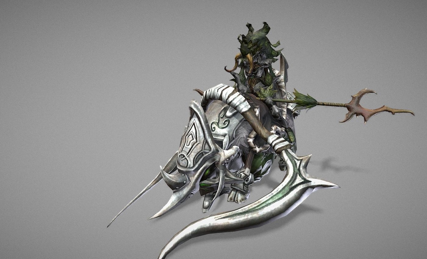 Myth Beast Warrior Low-poly 3D model_11