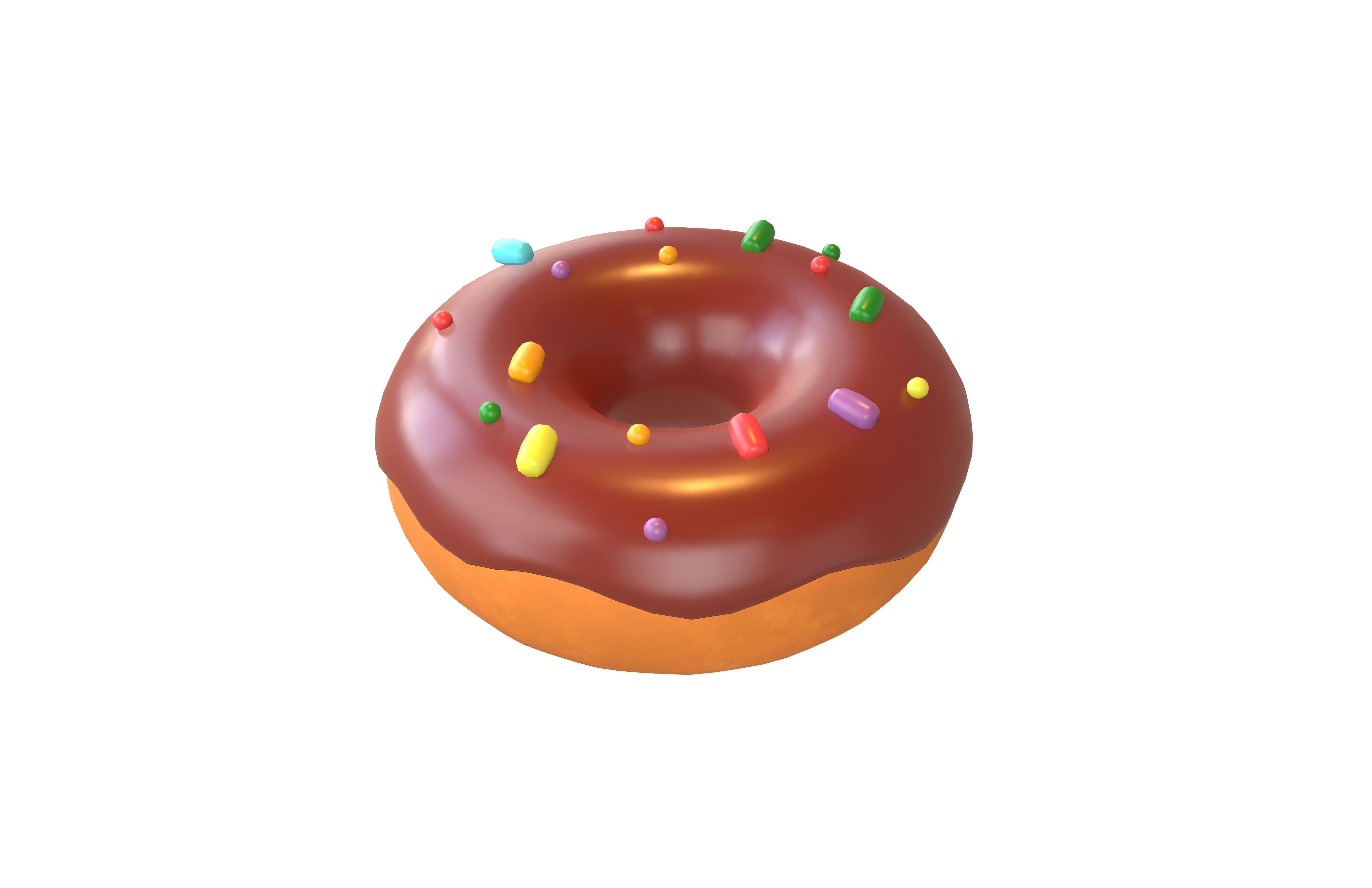 Donut v1 001 Low-poly 3D model_2