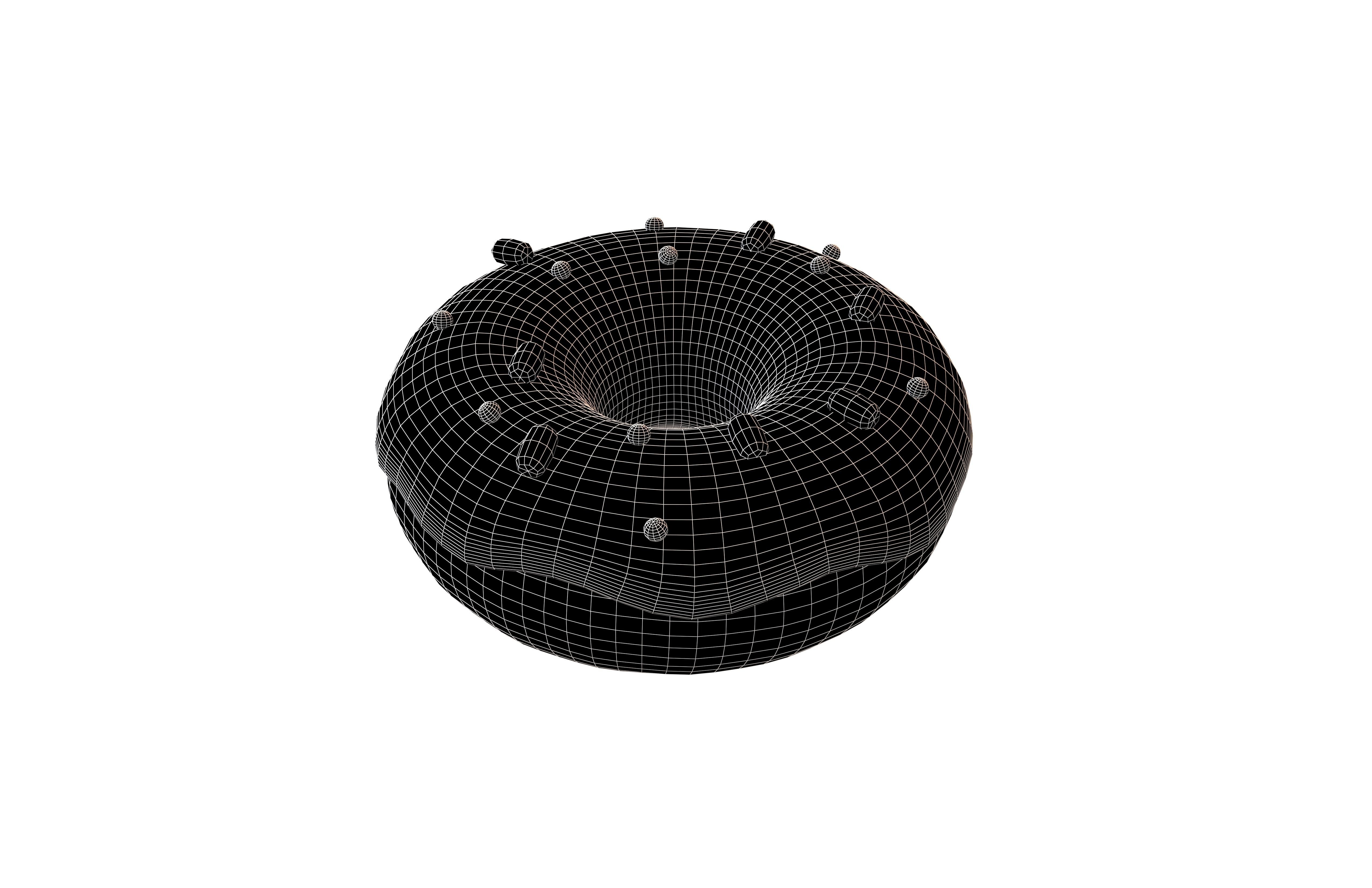 Donut v1 001 Low-poly 3D model_5