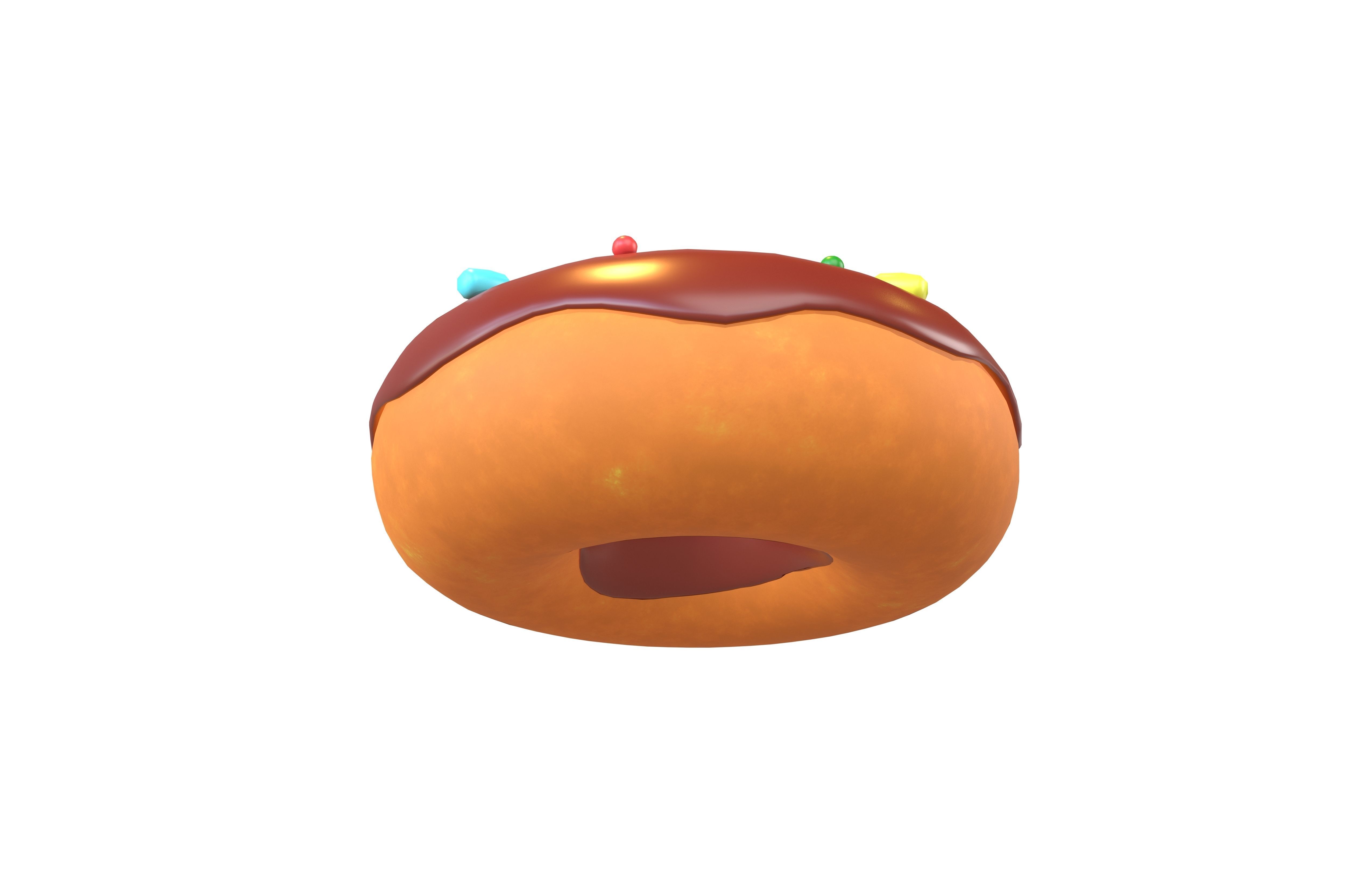 Donut v1 001 Low-poly 3D model_3