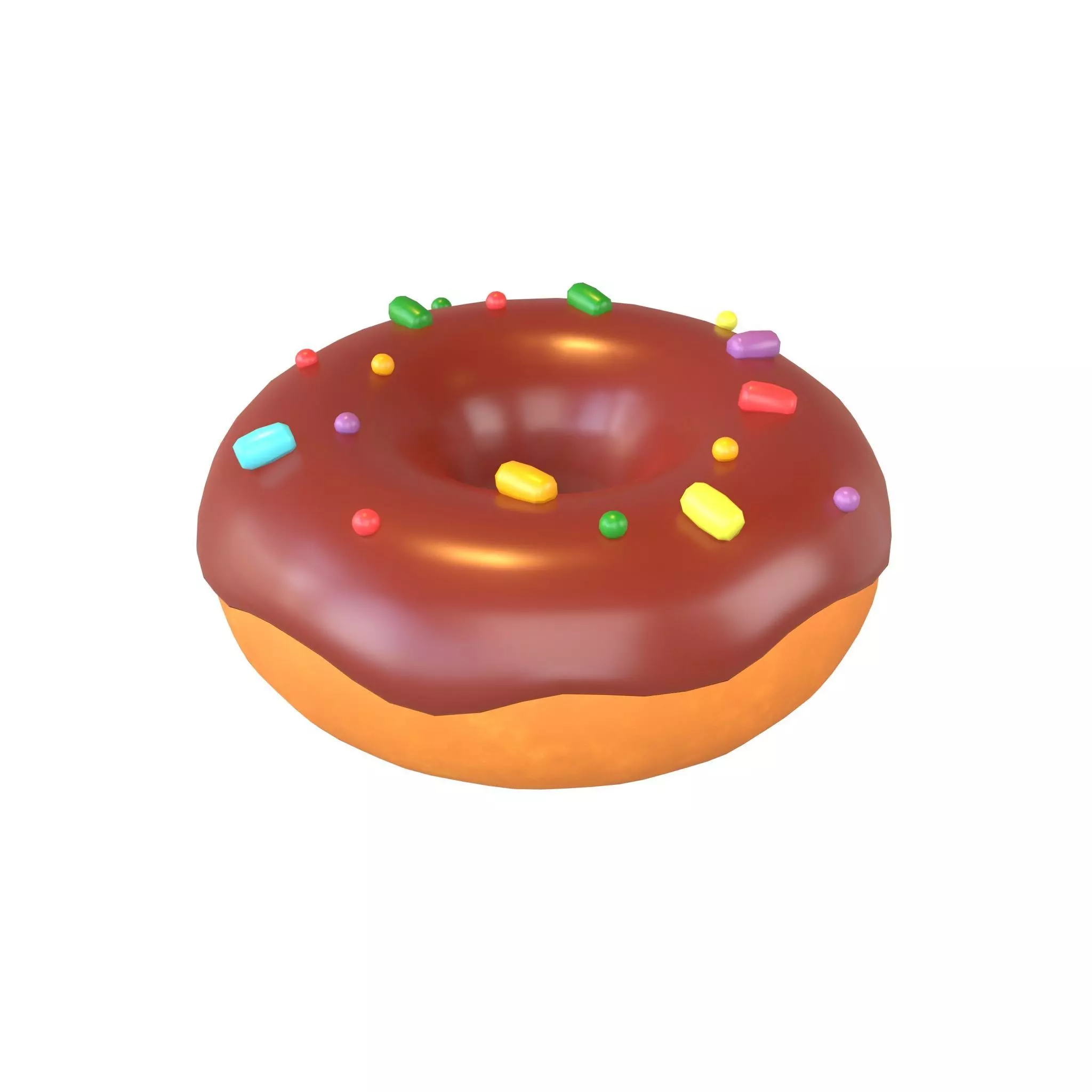 Donut v1 001 Low-poly 3D model_0
