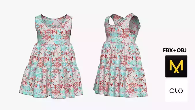 Kids Dress Marvelous Designer