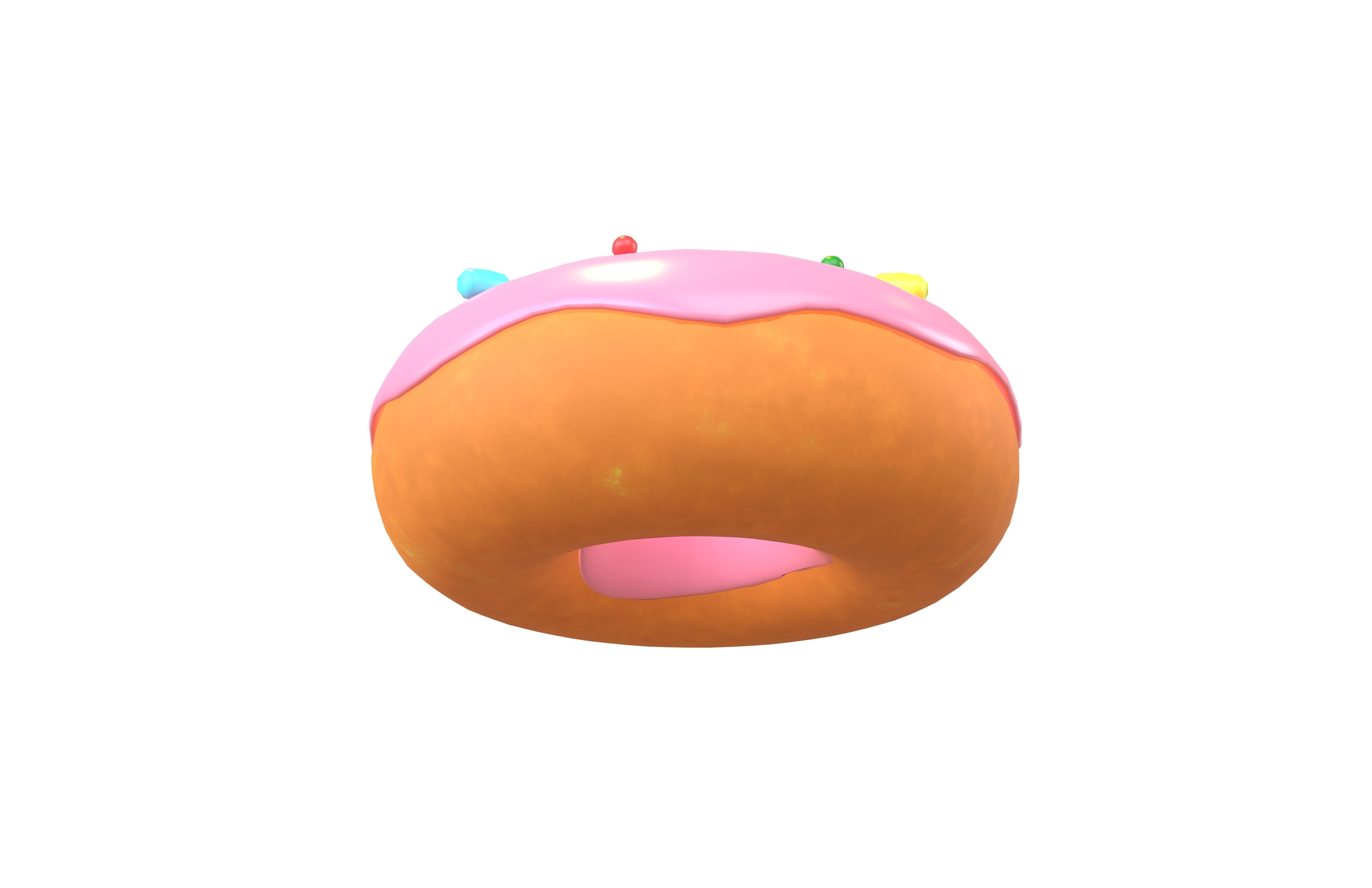 Donut v1 002 Low-poly 3D model_3