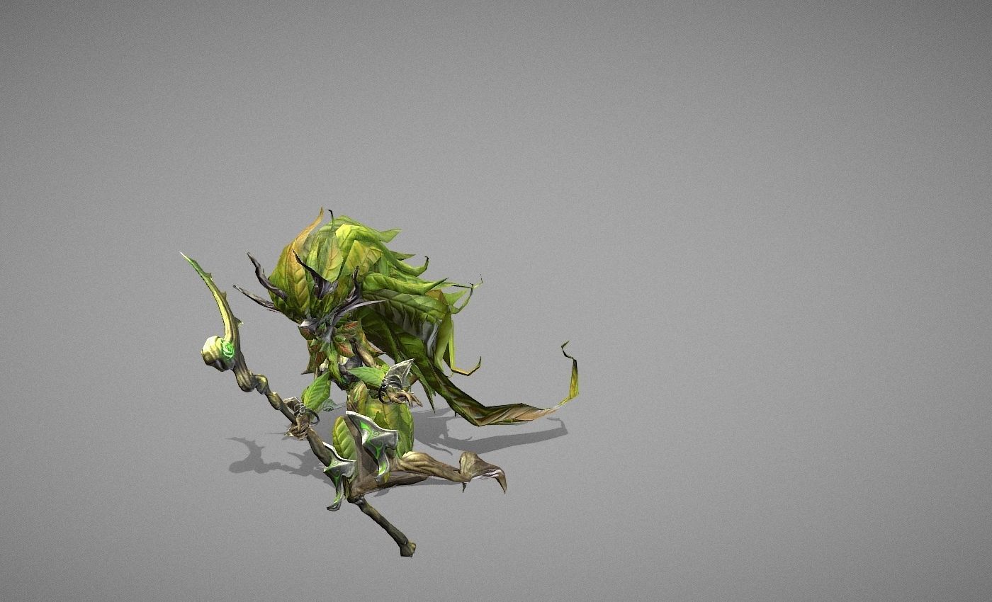 Sorcerer Witch Low-poly 3D model_7