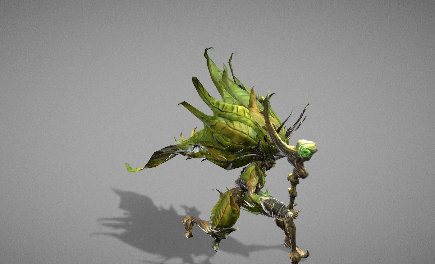 Sorcerer Witch Low-poly 3D model_20