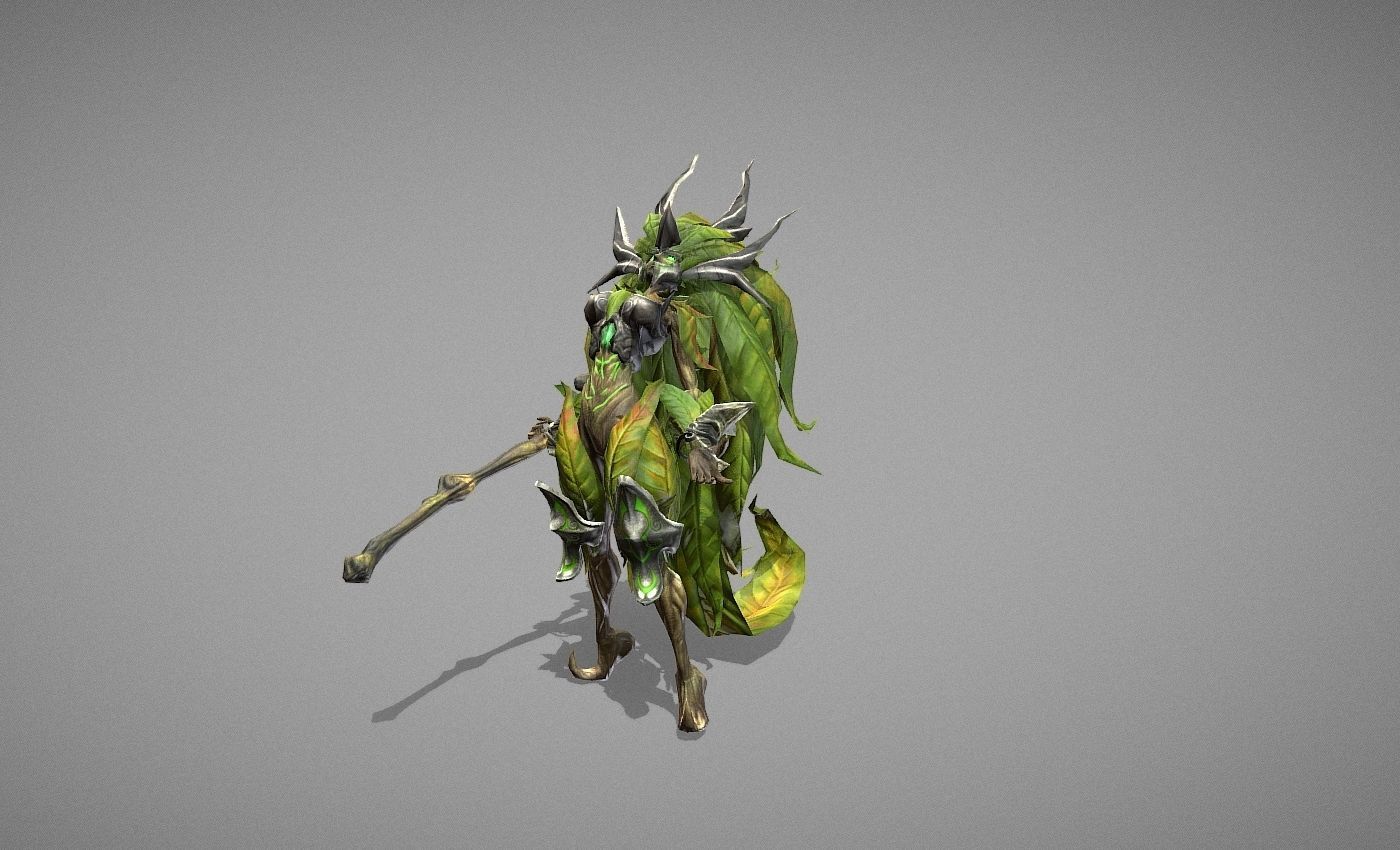 Sorcerer Witch Low-poly 3D model_8