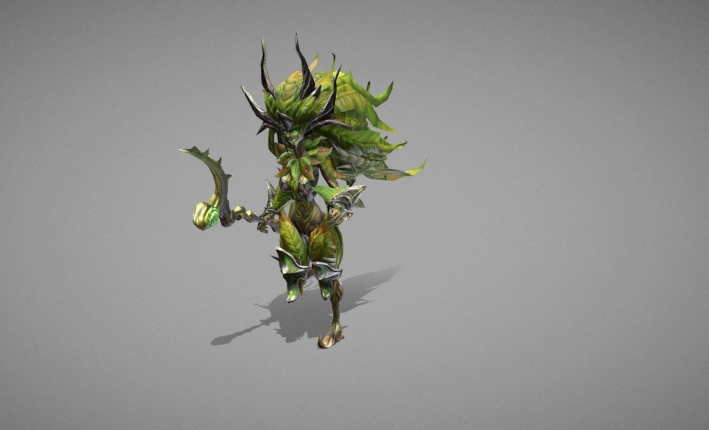 Sorcerer Witch Low-poly 3D model_11