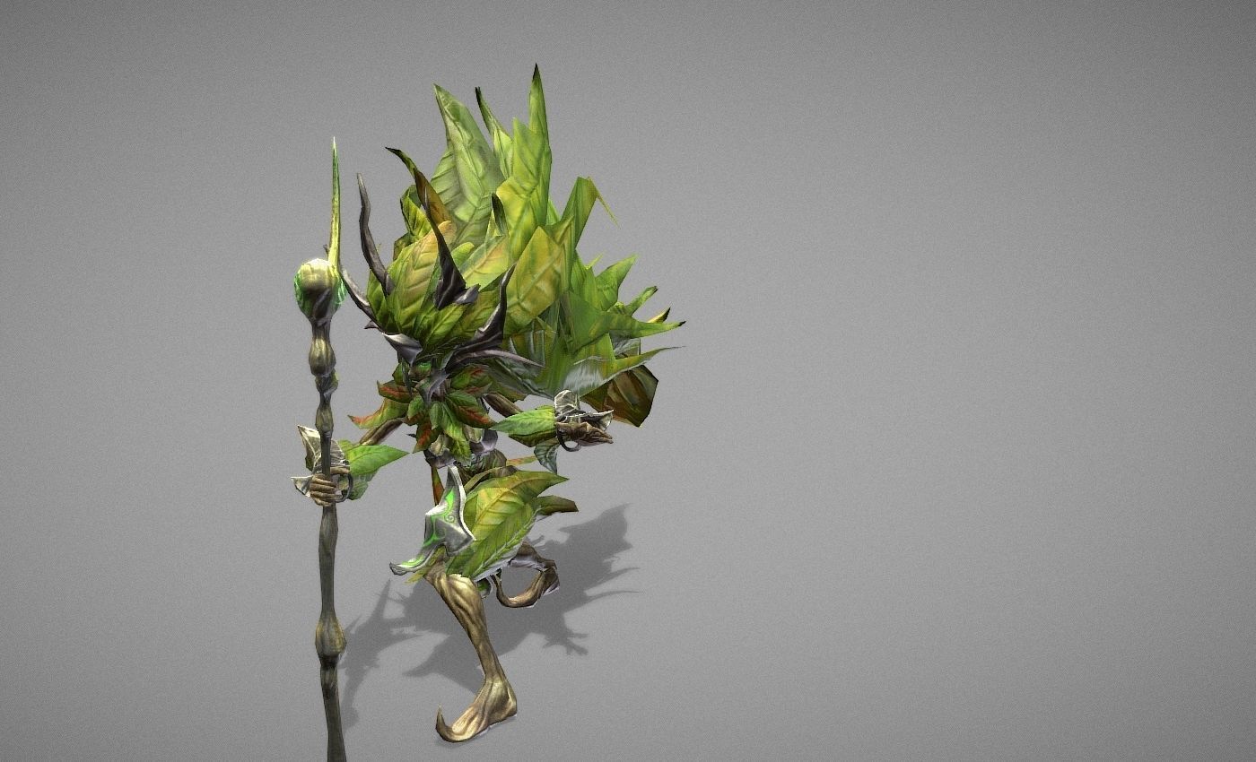 Sorcerer Witch Low-poly 3D model_16