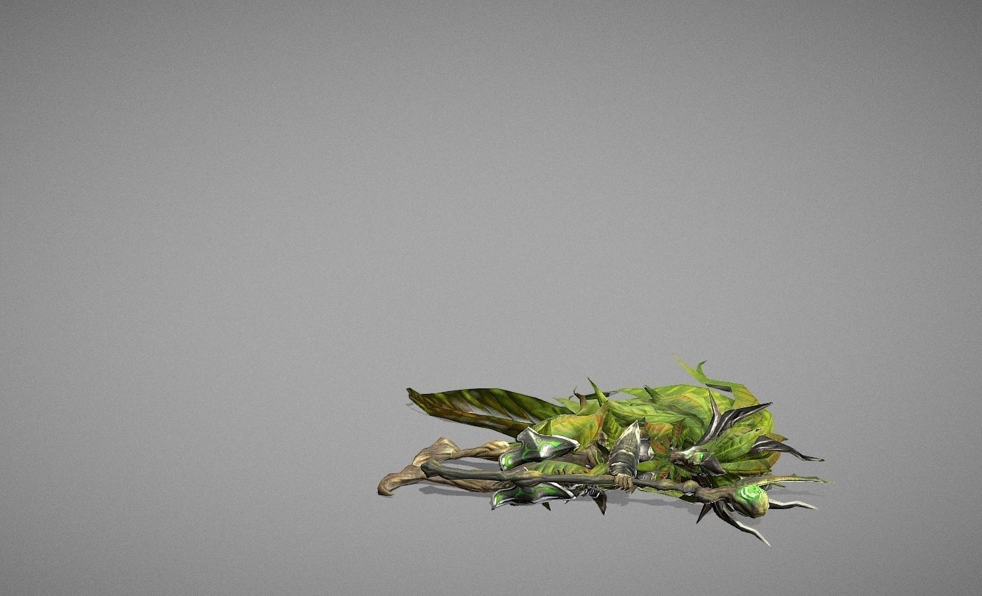 Sorcerer Witch Low-poly 3D model_9