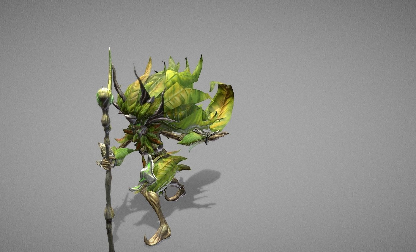 Sorcerer Witch Low-poly 3D model_12