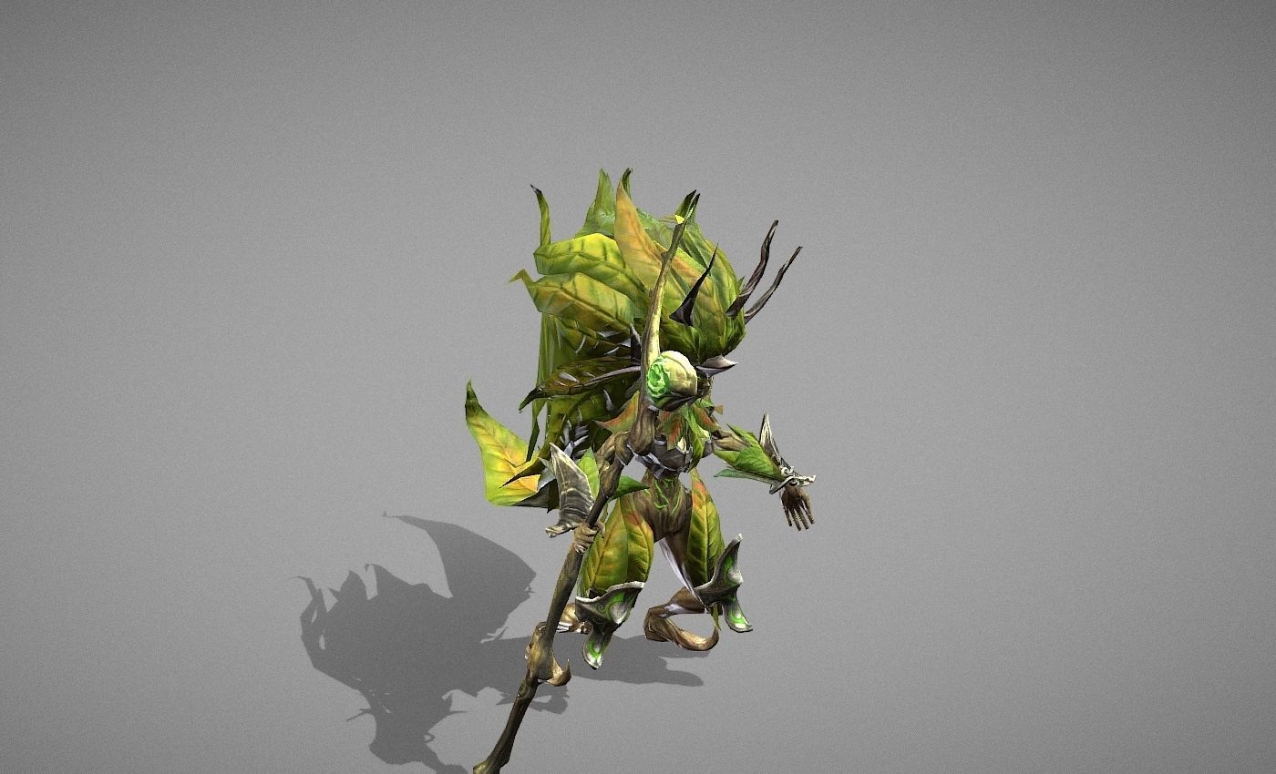 Sorcerer Witch Low-poly 3D model_25