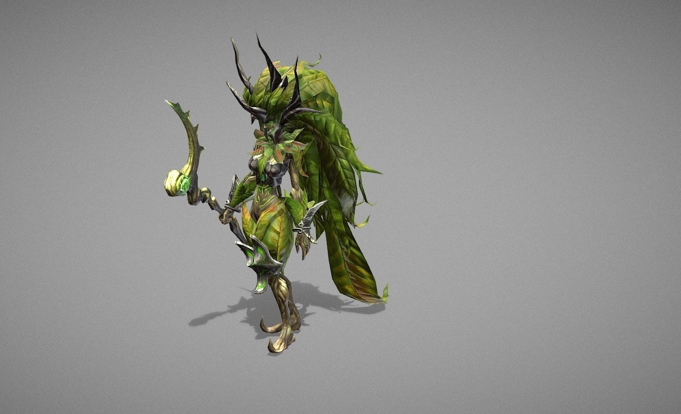 Sorcerer Witch Low-poly 3D model_14