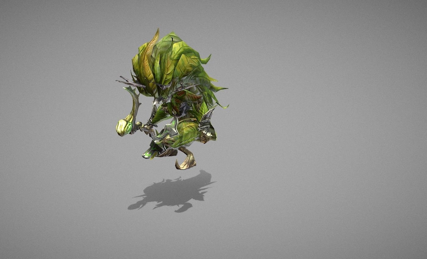 Sorcerer Witch Low-poly 3D model_10